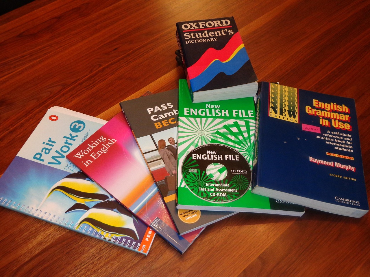 school books, english learning books, english course books, education, learning, color, book, brown school, brown education, brown learning